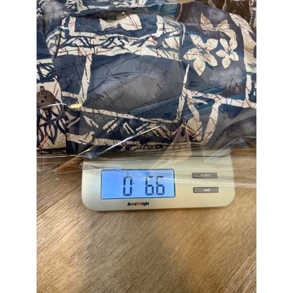 Vintage Hawaiian Reserve Shirt Floral Blue Cream Tan Aloha Button Up L - Picture 13 of 14